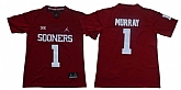 Youth Oklahoma Sooners 1 Kyler Murray Red College Football Jersey,baseball caps,new era cap wholesale,wholesale hats